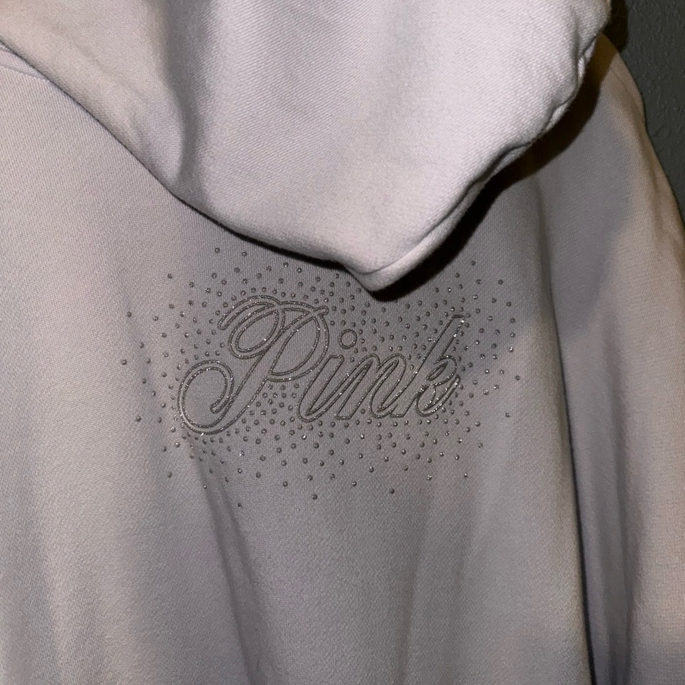 PINK Ivy Fleece Campus Bling Full-Zip Hoodie